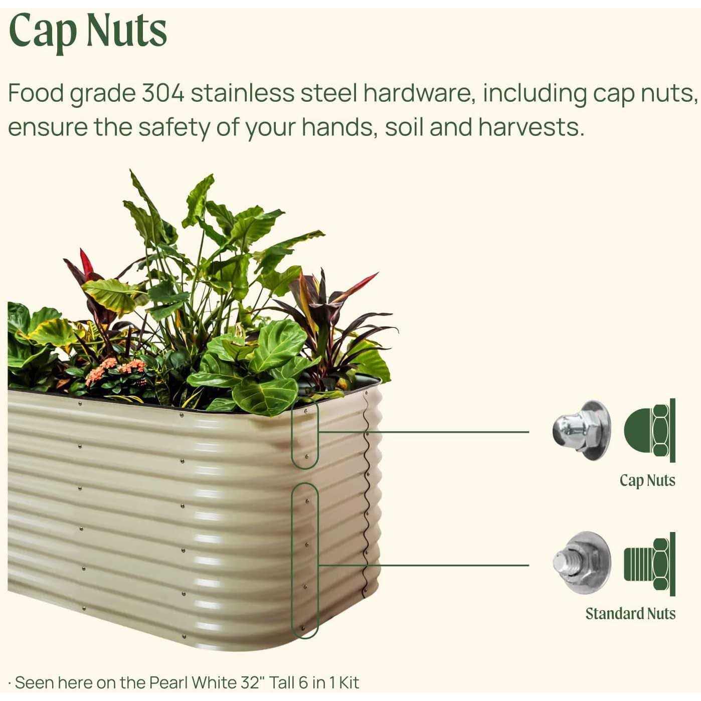 Vego Garden Vego Tall 1 Modular Metal Raised Garden Bed Kit