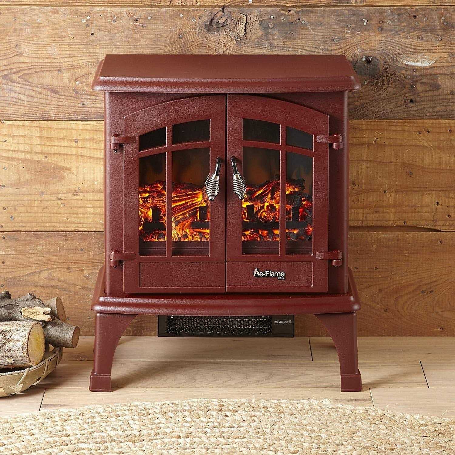 e-Flame Jasper Free Standing Electric Fireplace Stove USA