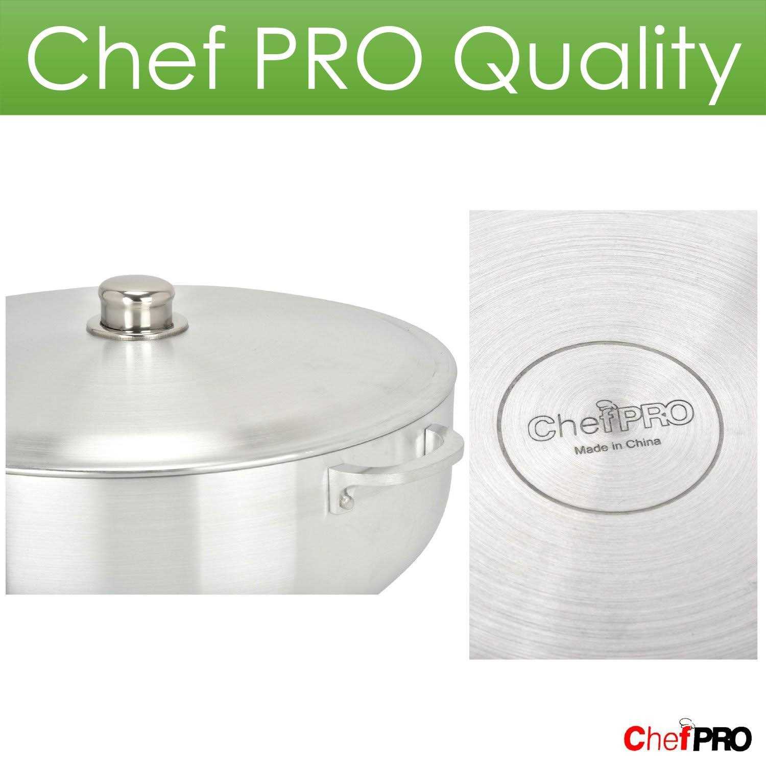 Chef Pro Commercial Grade Aluminum Caldero Stock Pot