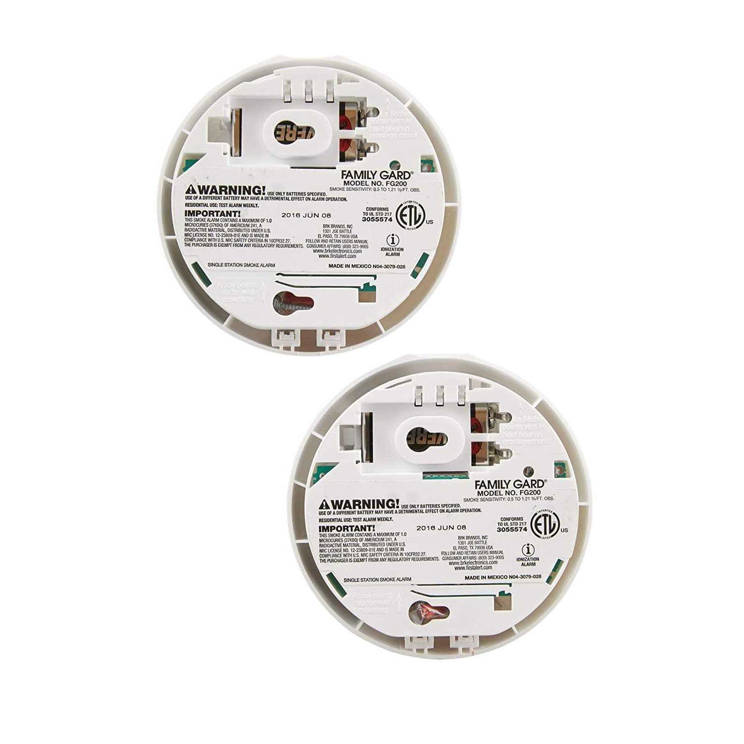 First Alert Battery Operated 9V Ionization Smoke Alarm