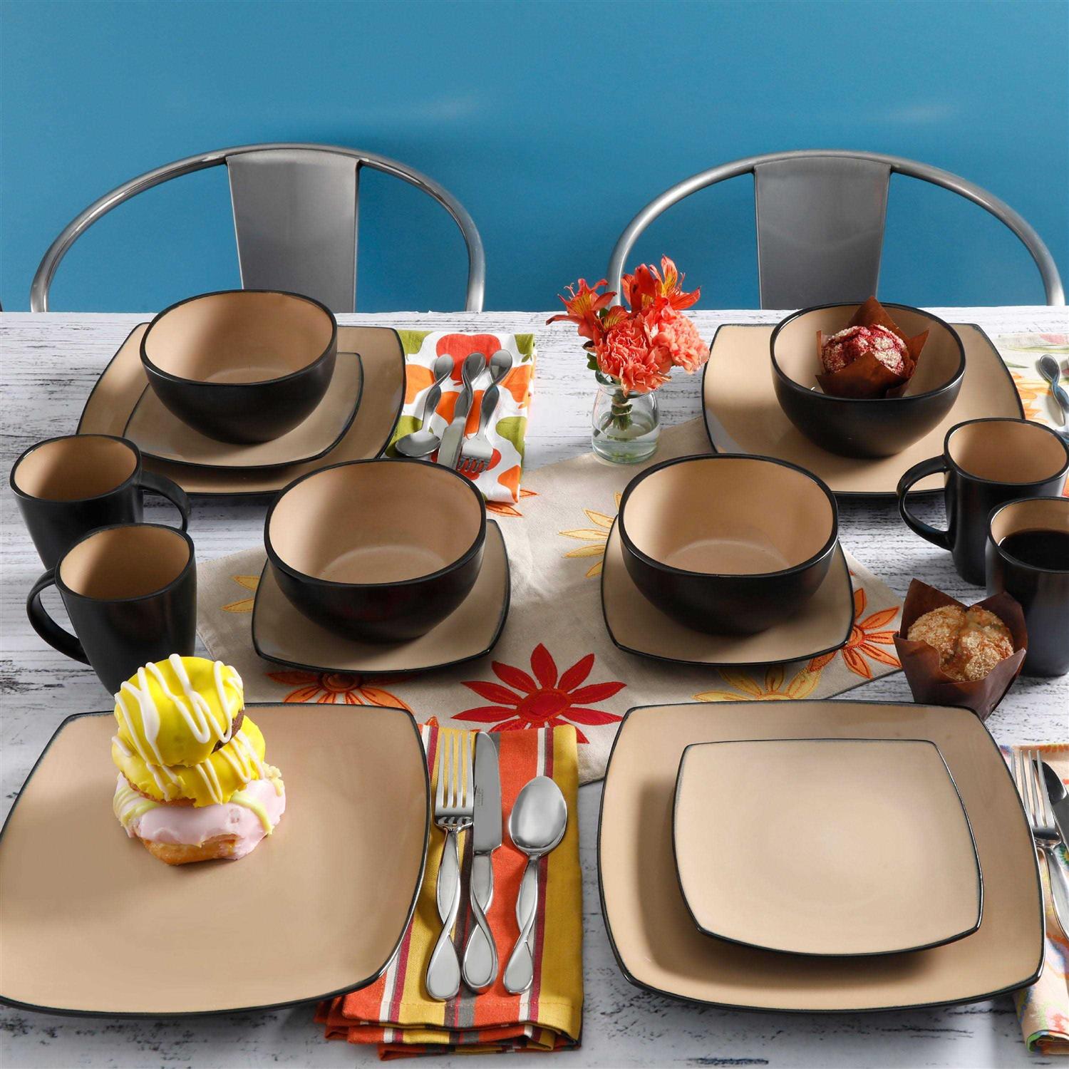 Gibson Home Soho Lounge 16-Piece Dinnerware Set