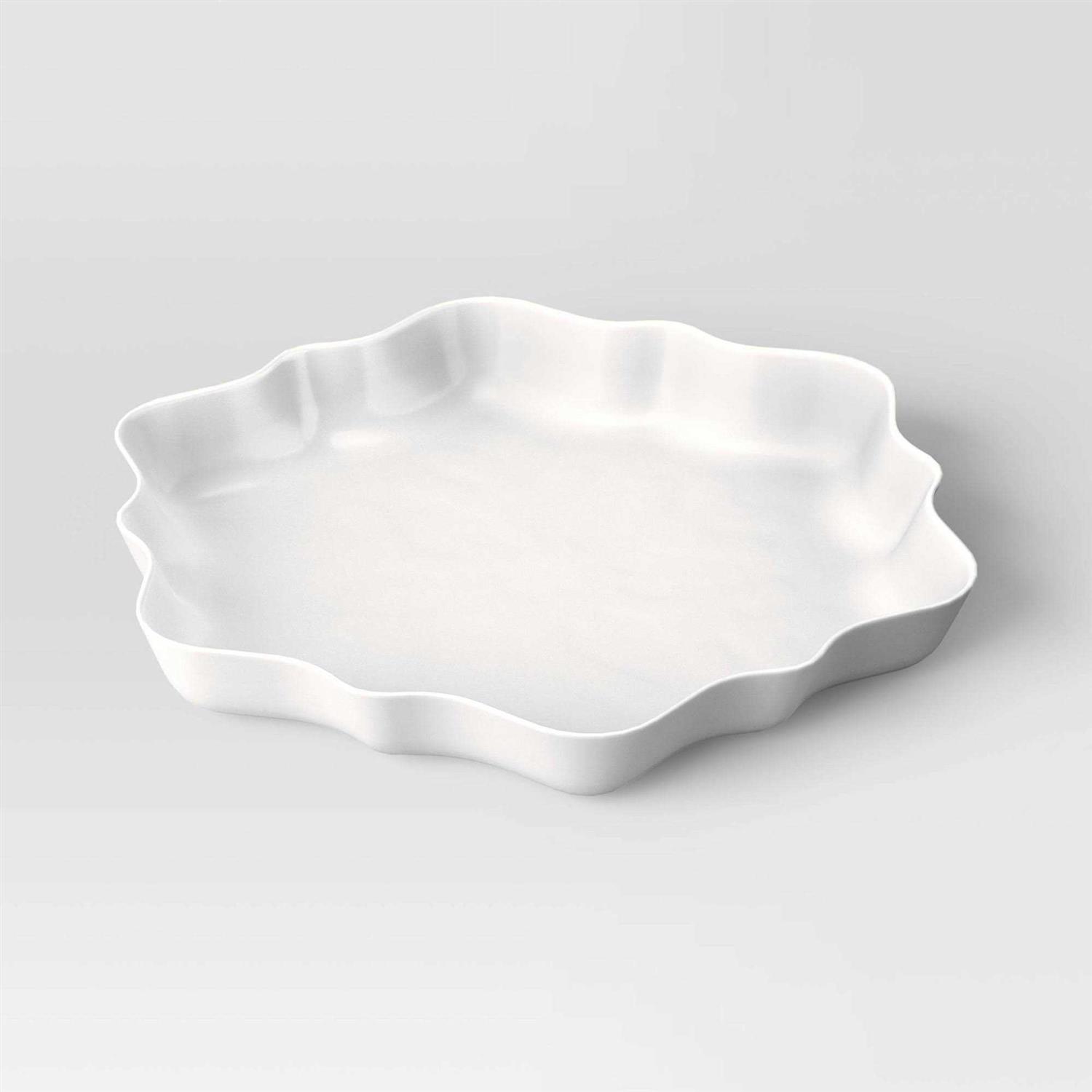 Wondershop 10.92×12 Christmas Snowflake Serving Plate