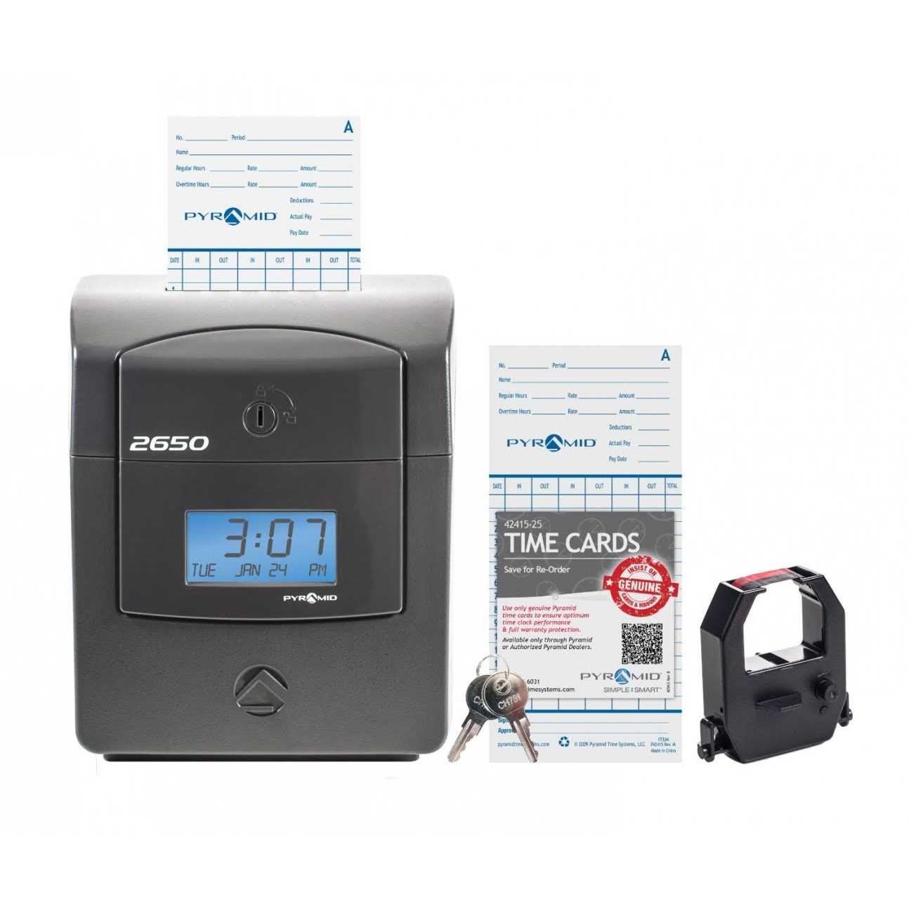 2650 Auto Aligning Time Clock Pyramid