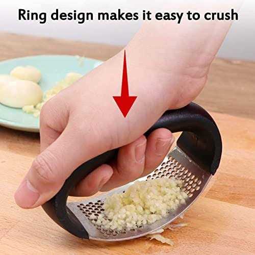 Garlic Press Crusher Rockerszyikuer Garlic Press Rocker Stainless Steel Ginger Crusher Squeezer Mincer Kitchen Gadget Tool
