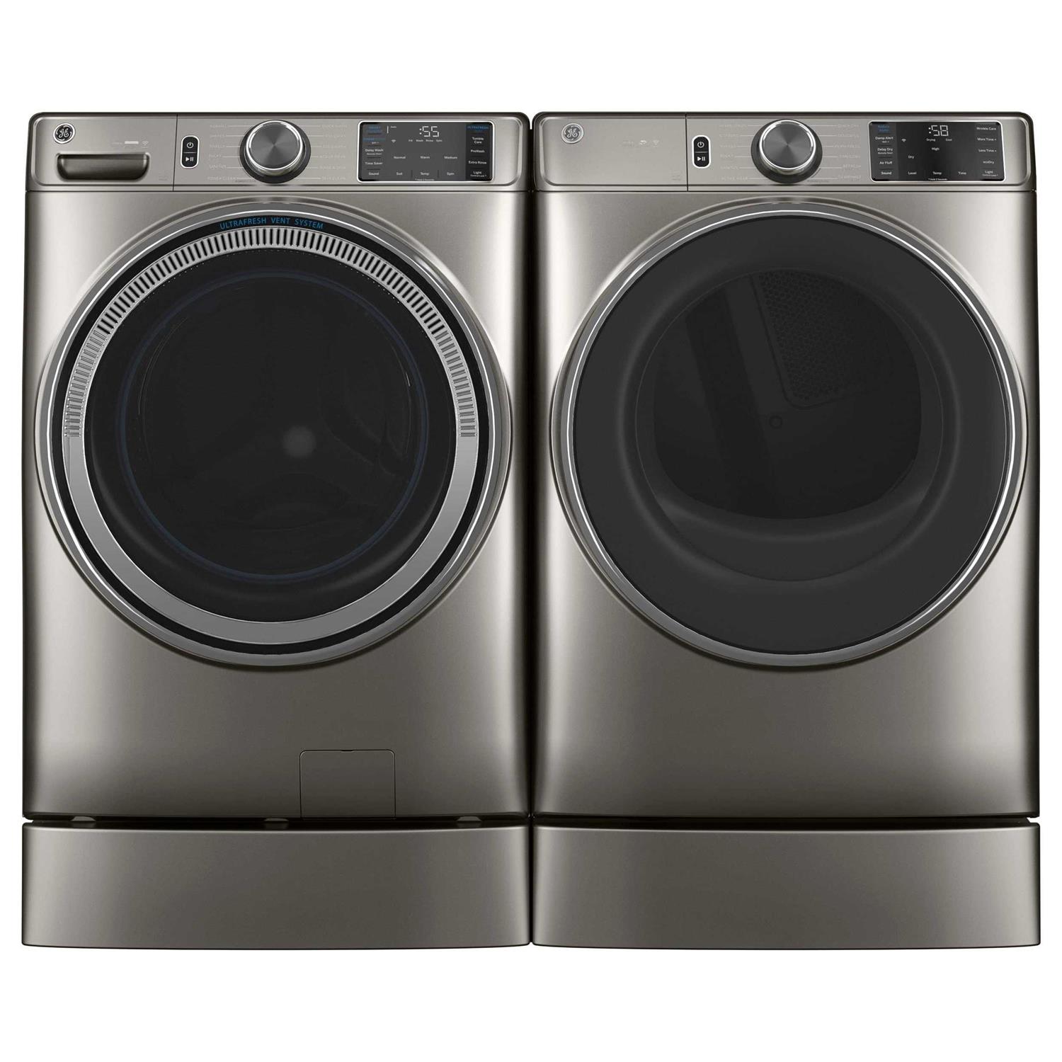 GE Laundry 7 Rightheight Riser Nickel