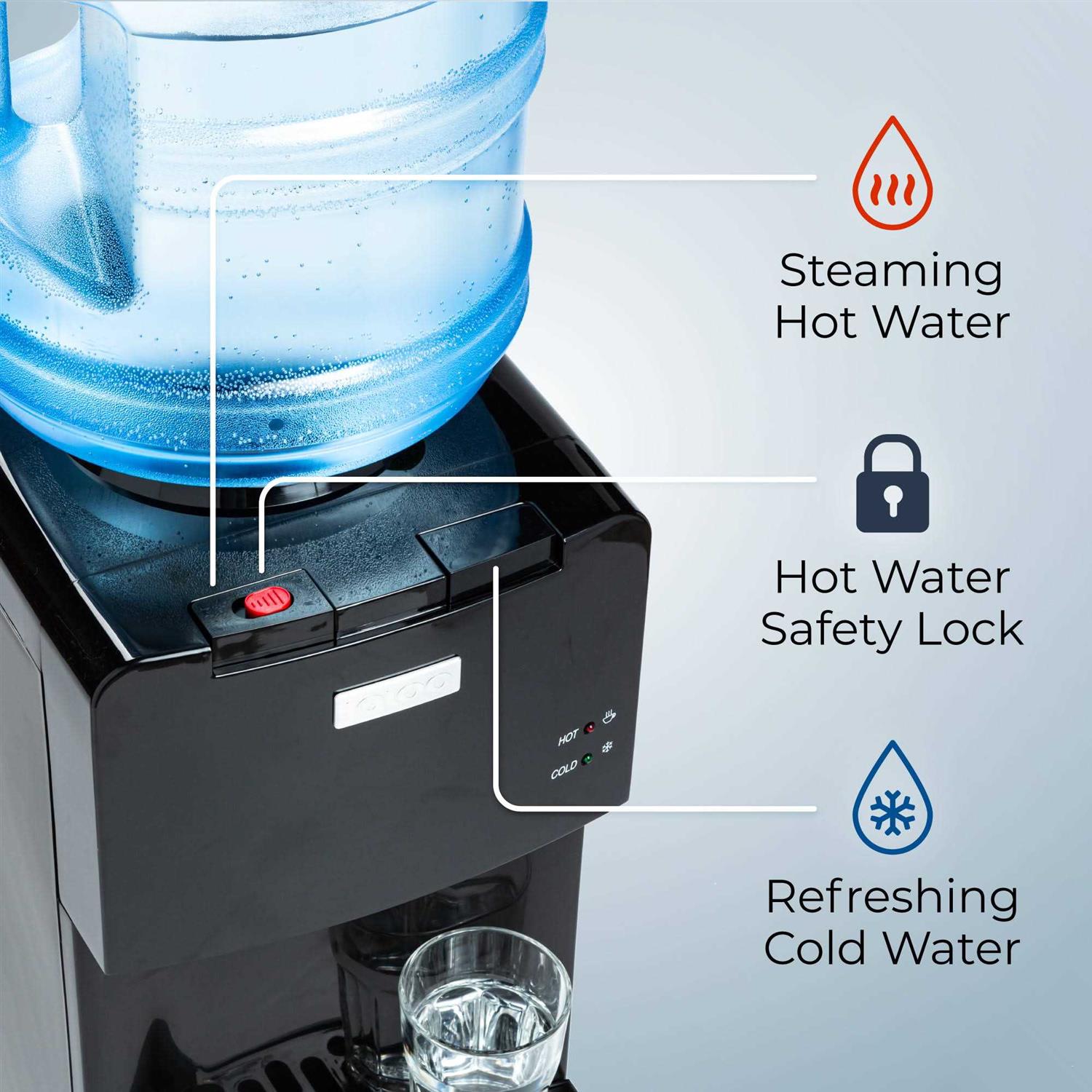 Igloo Hot, Cold and Room Temperature Top-Load Water Dispenser