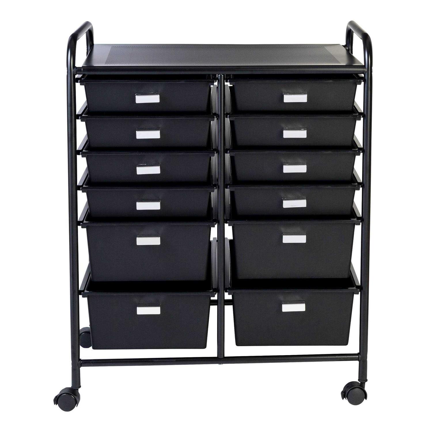 Honey-Can-Do 12-Drawer Rolling Storage Cart