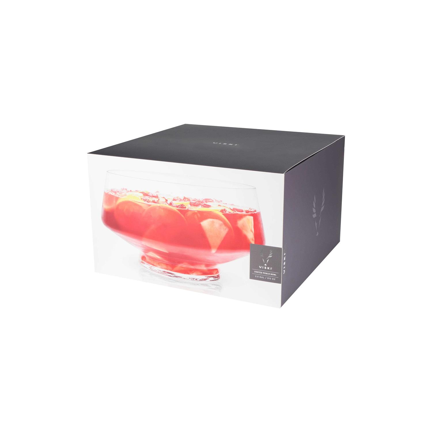 Viski Footed Punch Bowl