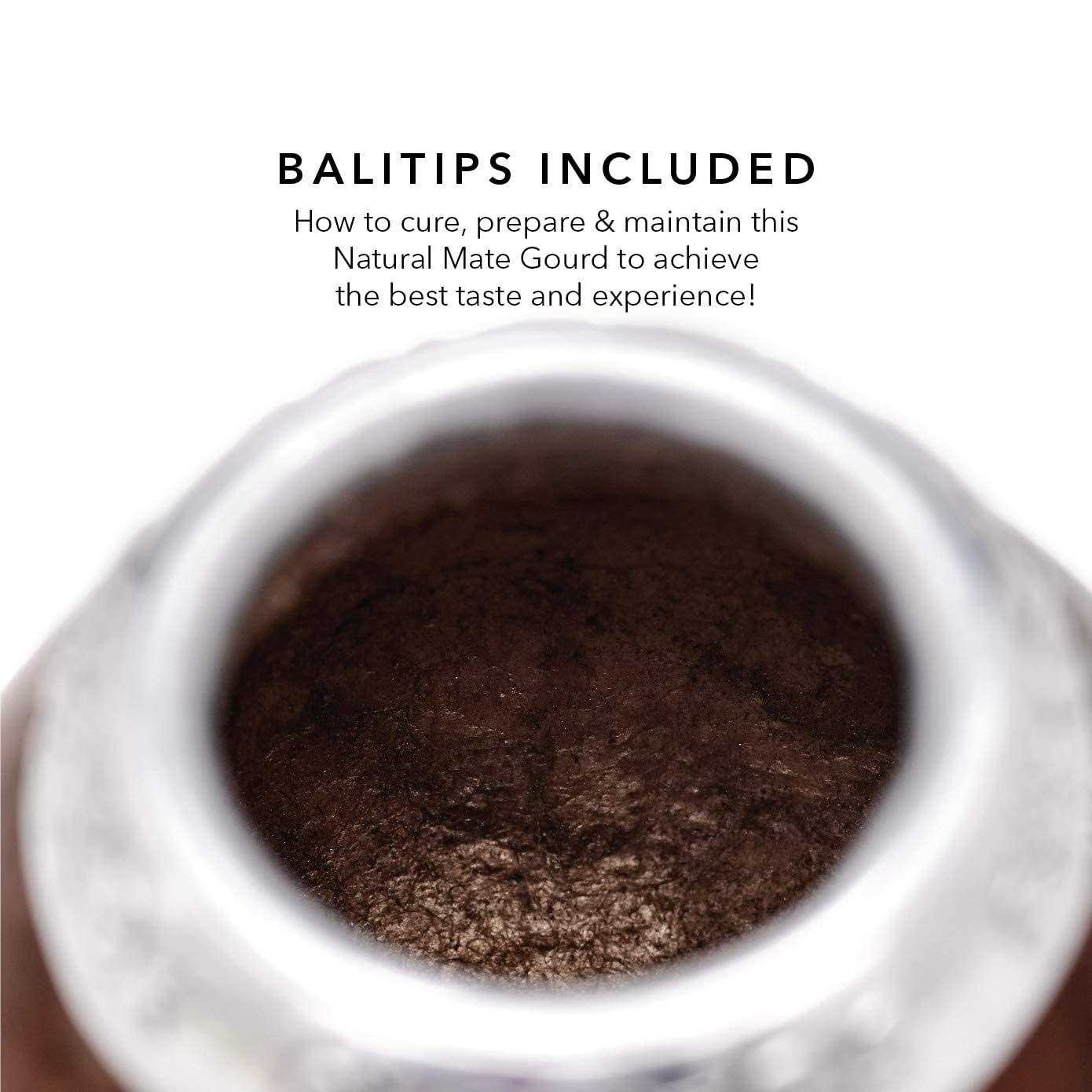 Balibetov Yerba Mate Gourd Set Includes Mate Tea Cup, Bombilla and Clean