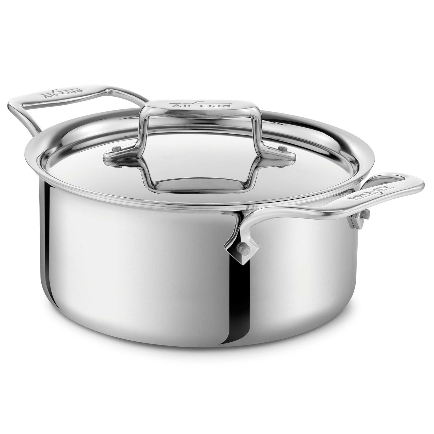 All-Clad BD55303 D5 Brushed 18/10 Stainless Steel 5-Ply Bonded Dishwasher Safe Casserole with Lid and Steamer Cookware