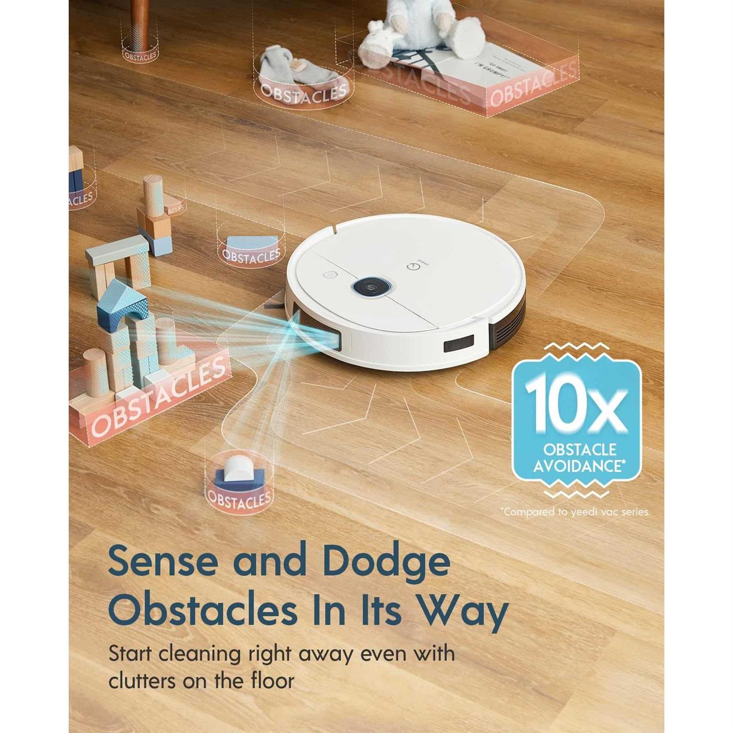 Yeedi vac 2 Robot Vacuum and Mop 3D Obstacle Avoidance 3000Pa Home Mapping