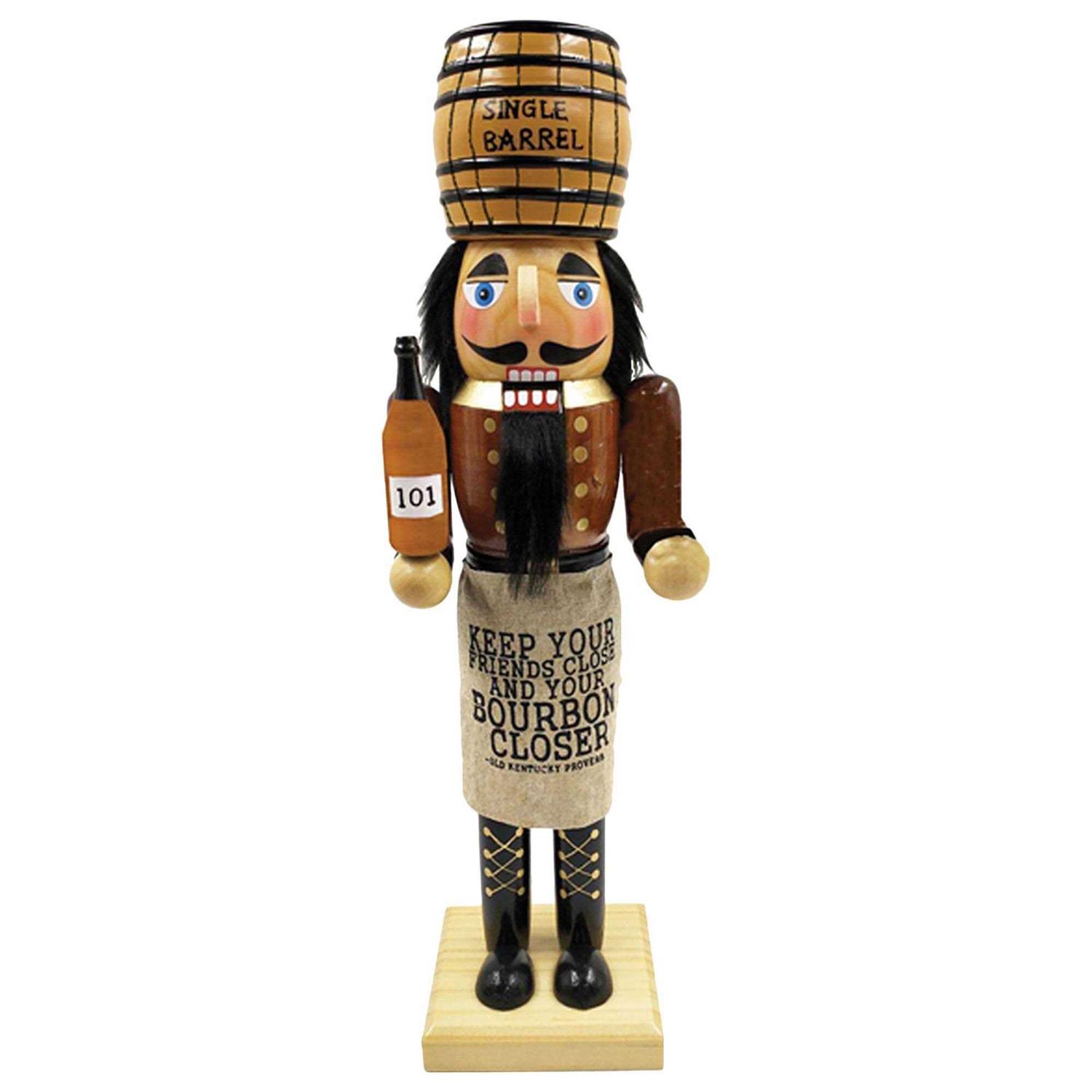Santa’s Workshop Bourbon Barrel Nutcracker
