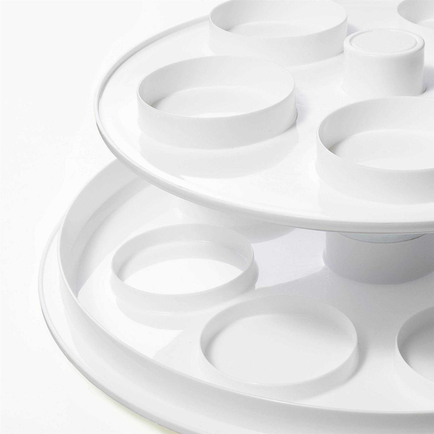 Figmint Round Cake Carrier White/Clear