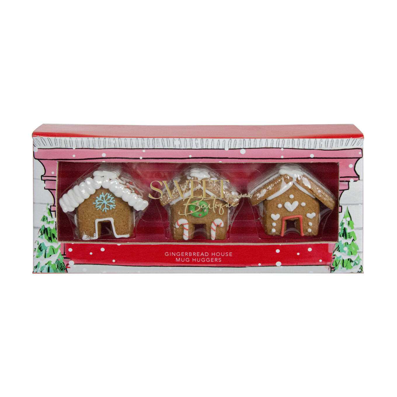 Mini Gingerbread House Mug Toppers