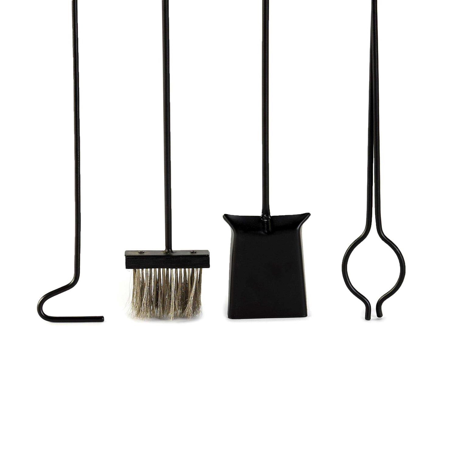 Wrought Iron Fireplace and Hearth Care Taking Tool Set