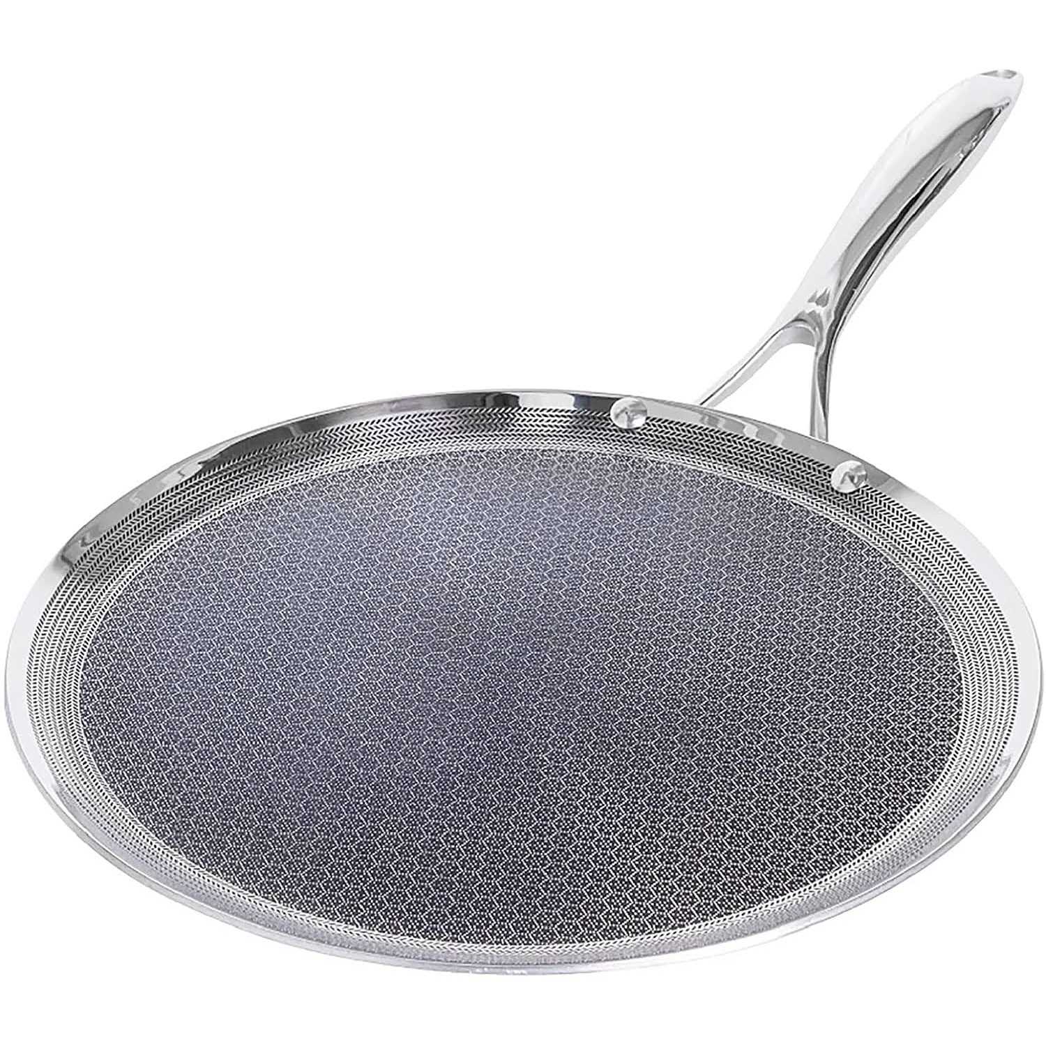 Hexclad 12 inch Hybrid Stainless Steel Griddle Nonstick Fry Pan