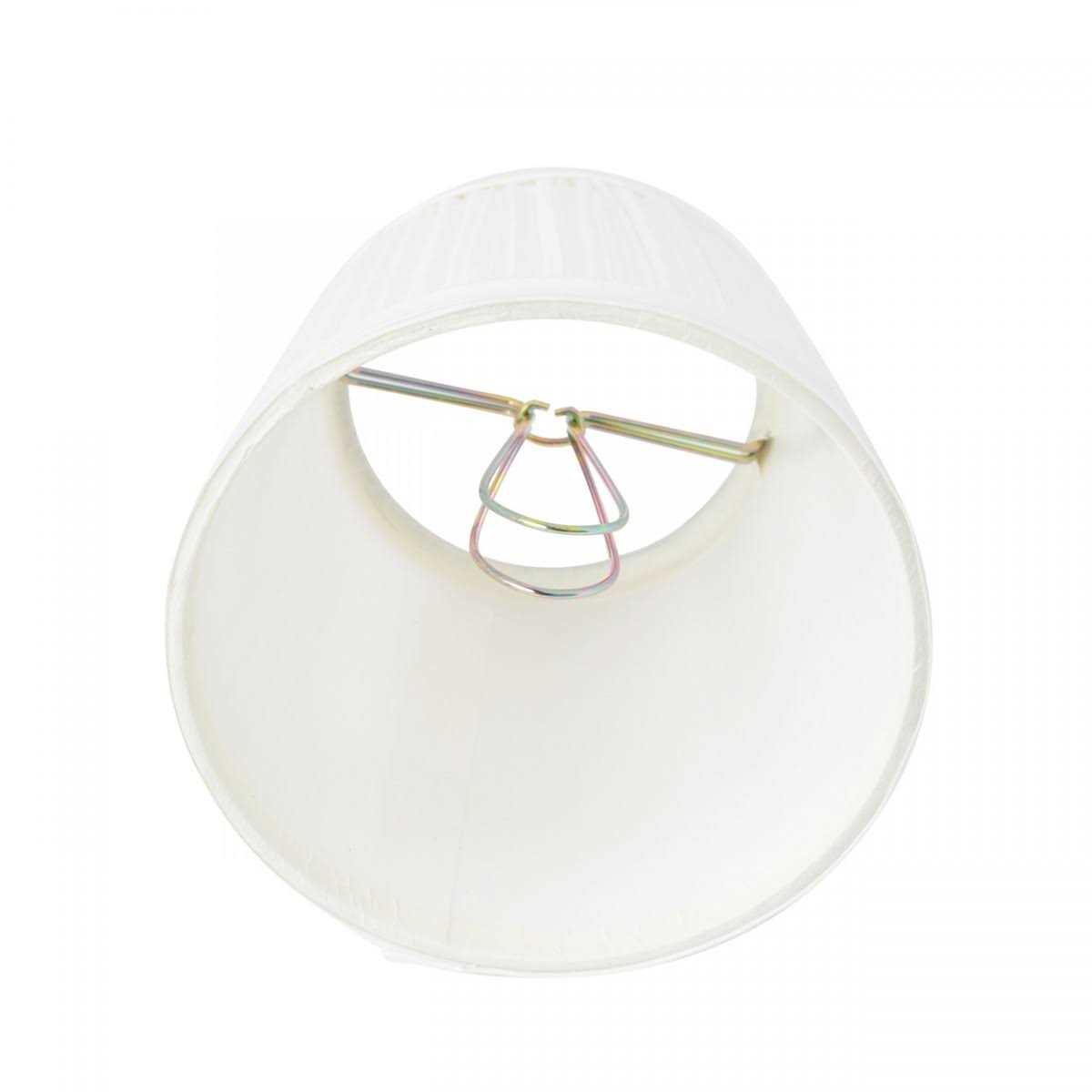 Renovators Supply Clip On Lamp Shade Fabric 4 inch Mini Clip Pleated