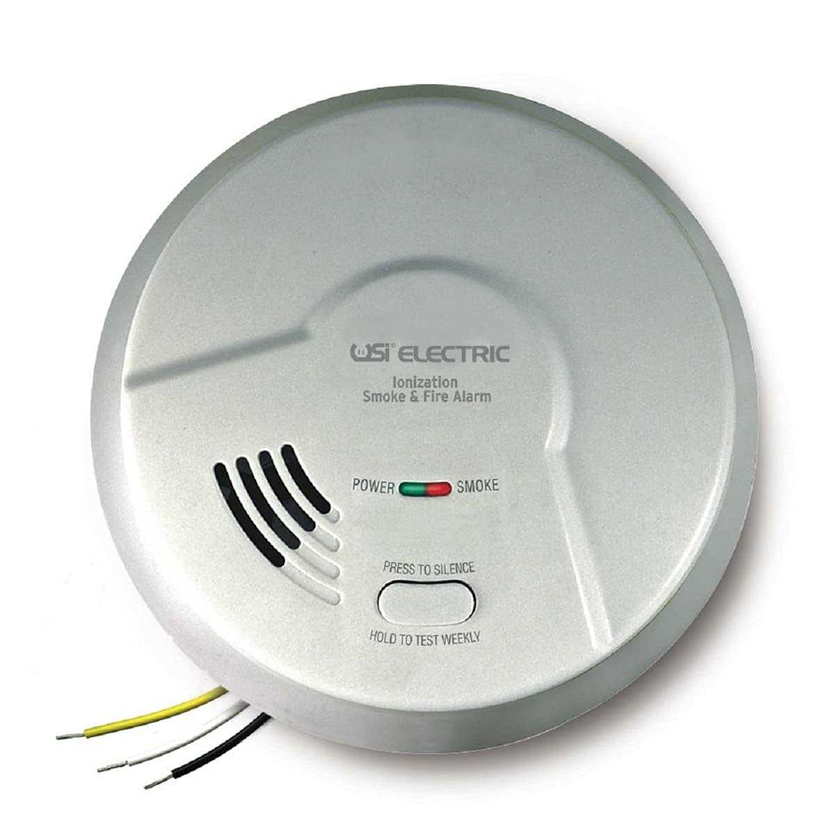 Universal Security Instruments Hardwired 2-in-1 Smoke and Fire Smart Alarm with 10-Year Sealed Battery Backup MI106S