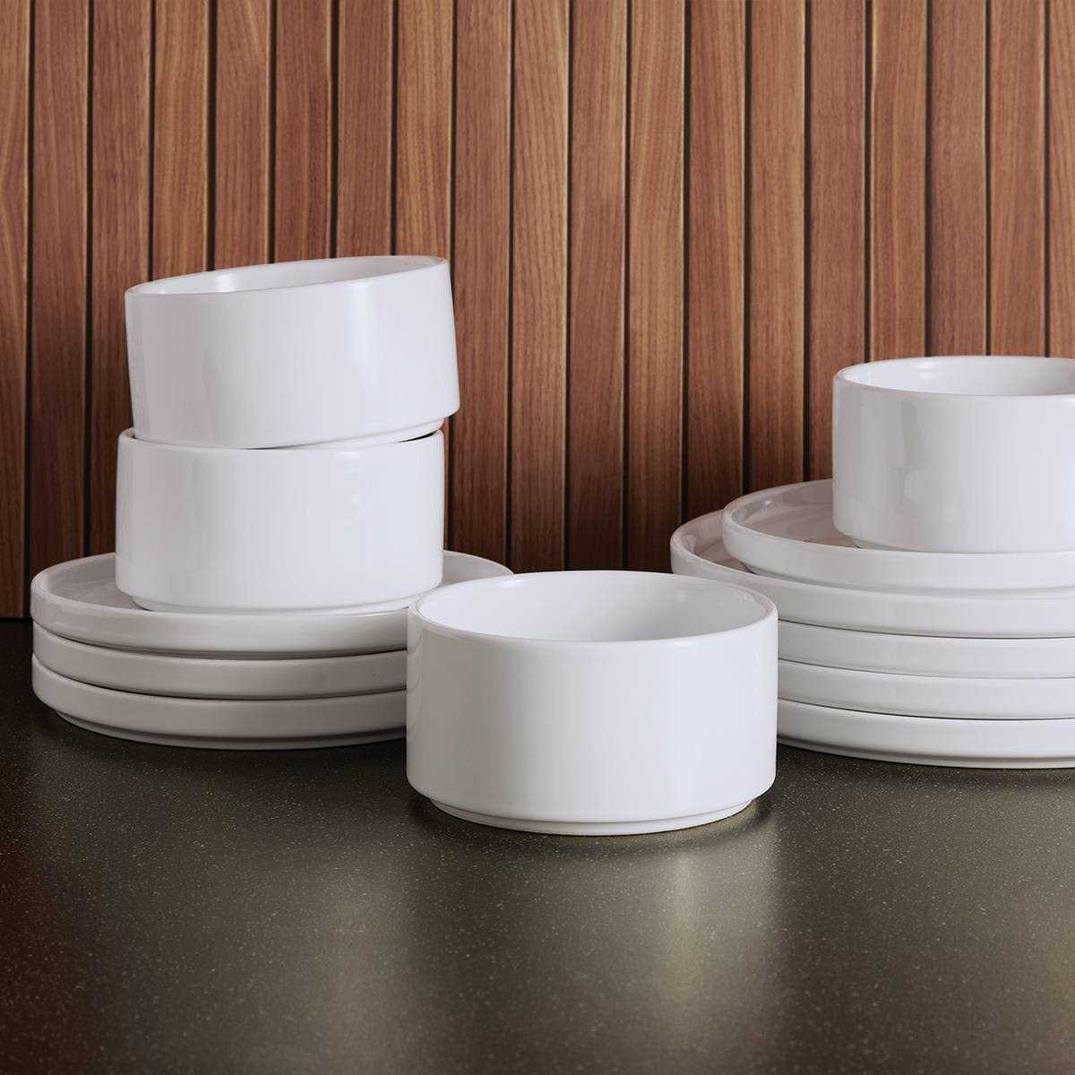 Threshold New 12pc Stoneware Stella Dinnerware Sets