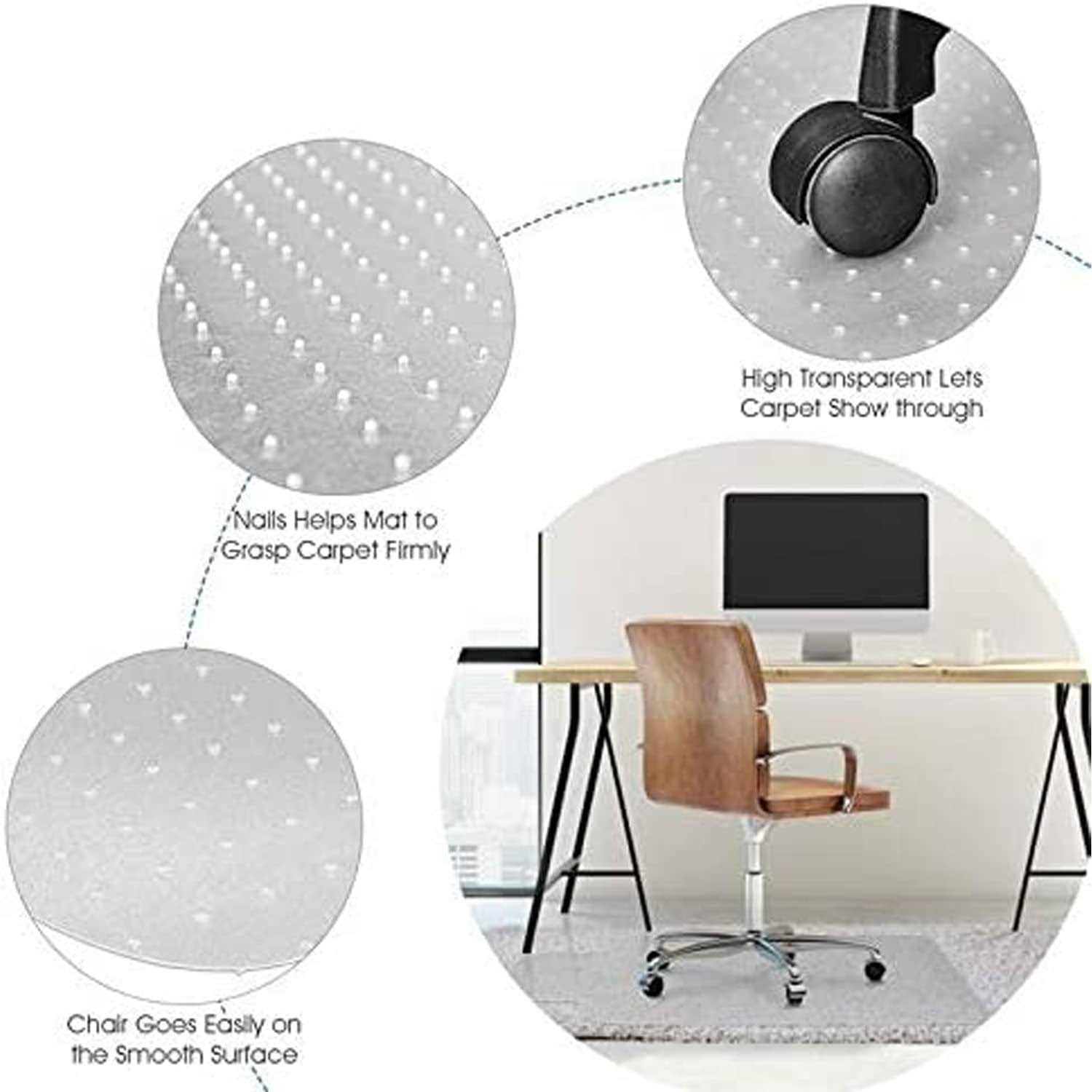 kingwolfox Chair Mat for Carpet Heavy Duty Chair Mat Carpet