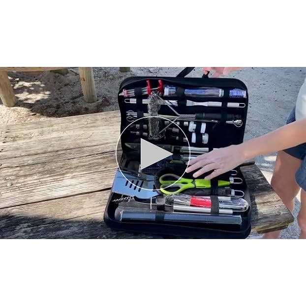 Taimasi 34Pcs Grill Accessories Grilling Gifts for Men 16 Inches Heavy Duty BBQ Accessories