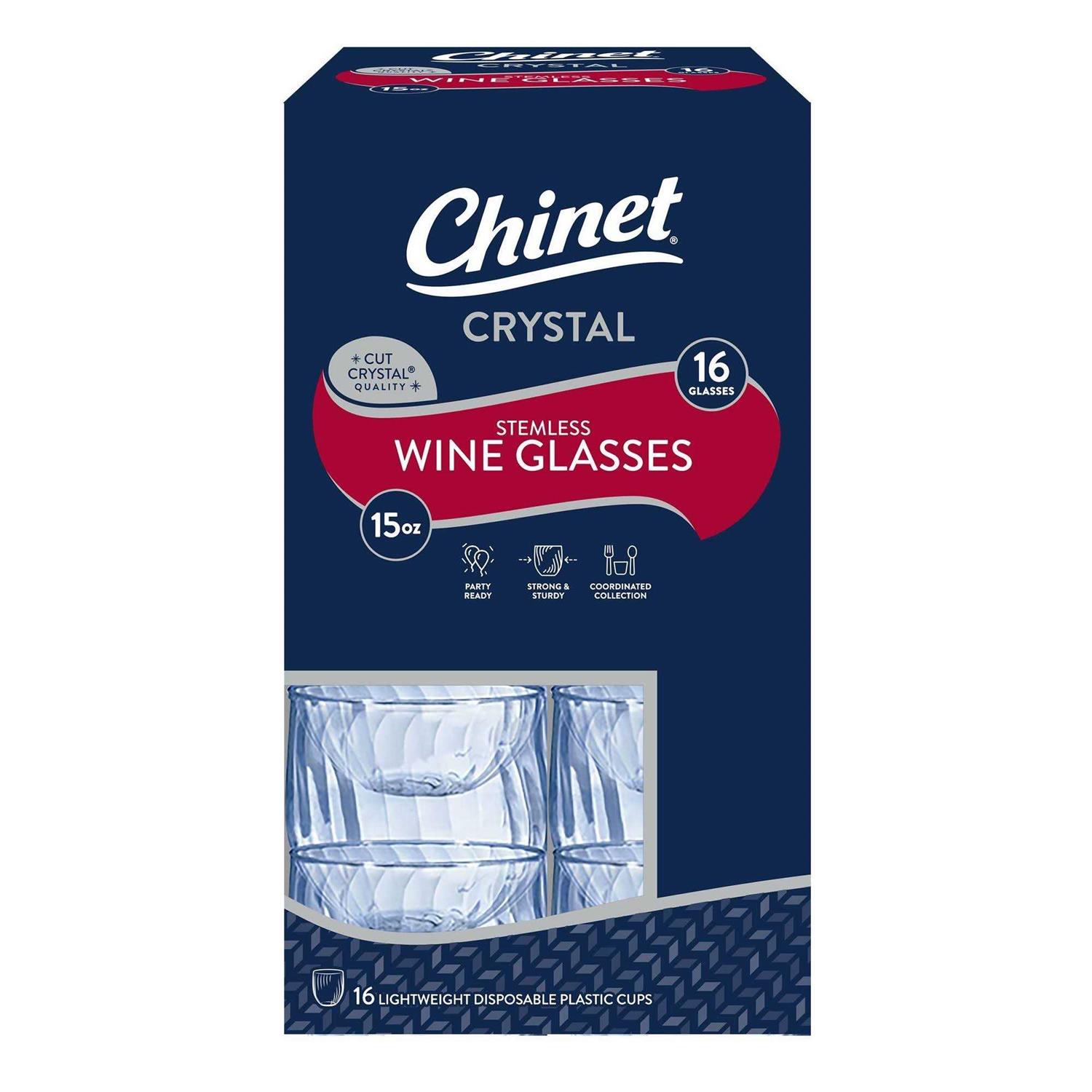 Chinet Crystal Stemless Wine Glass