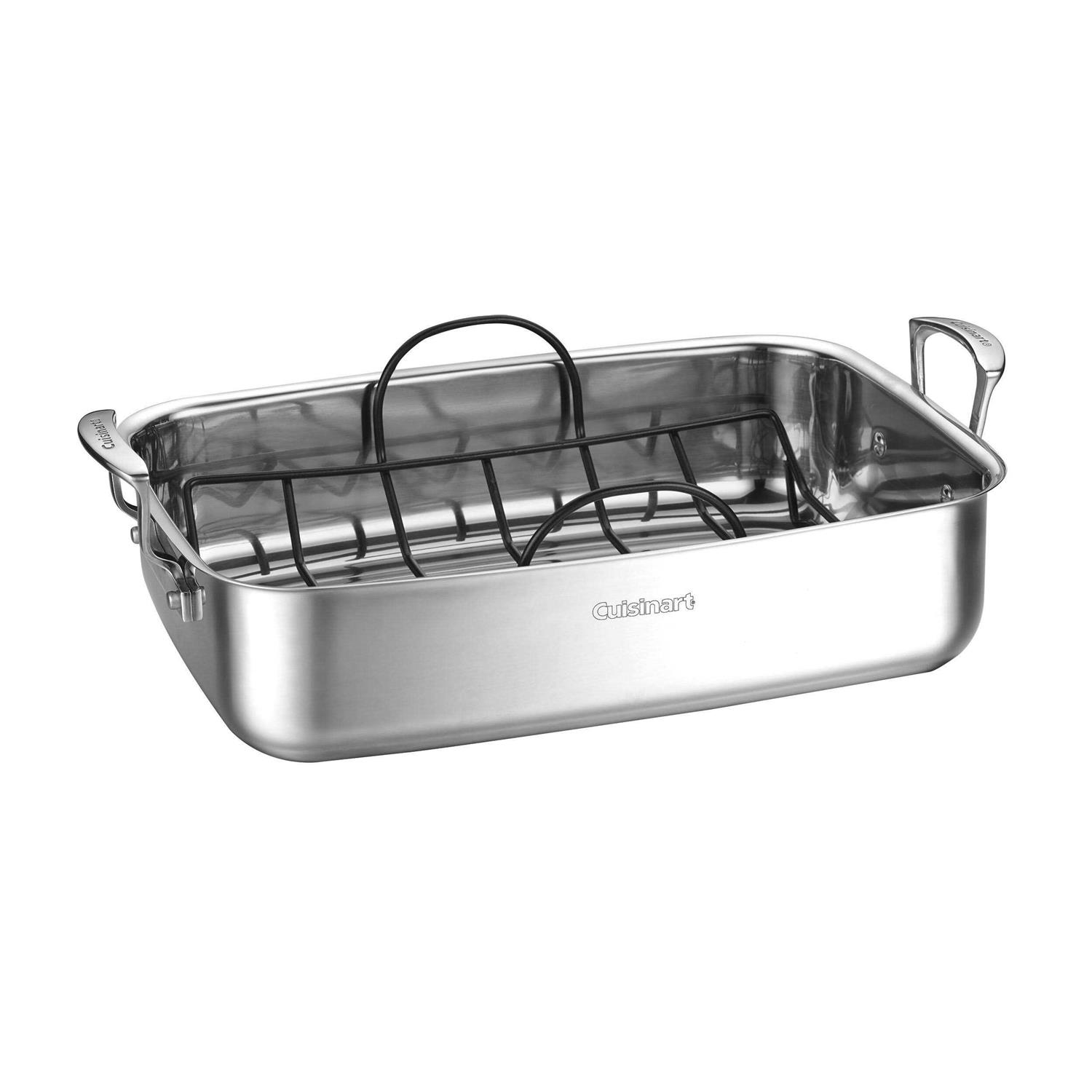 Cuisinart 15 Stainless Steel Roaster with Non-Stick Rack