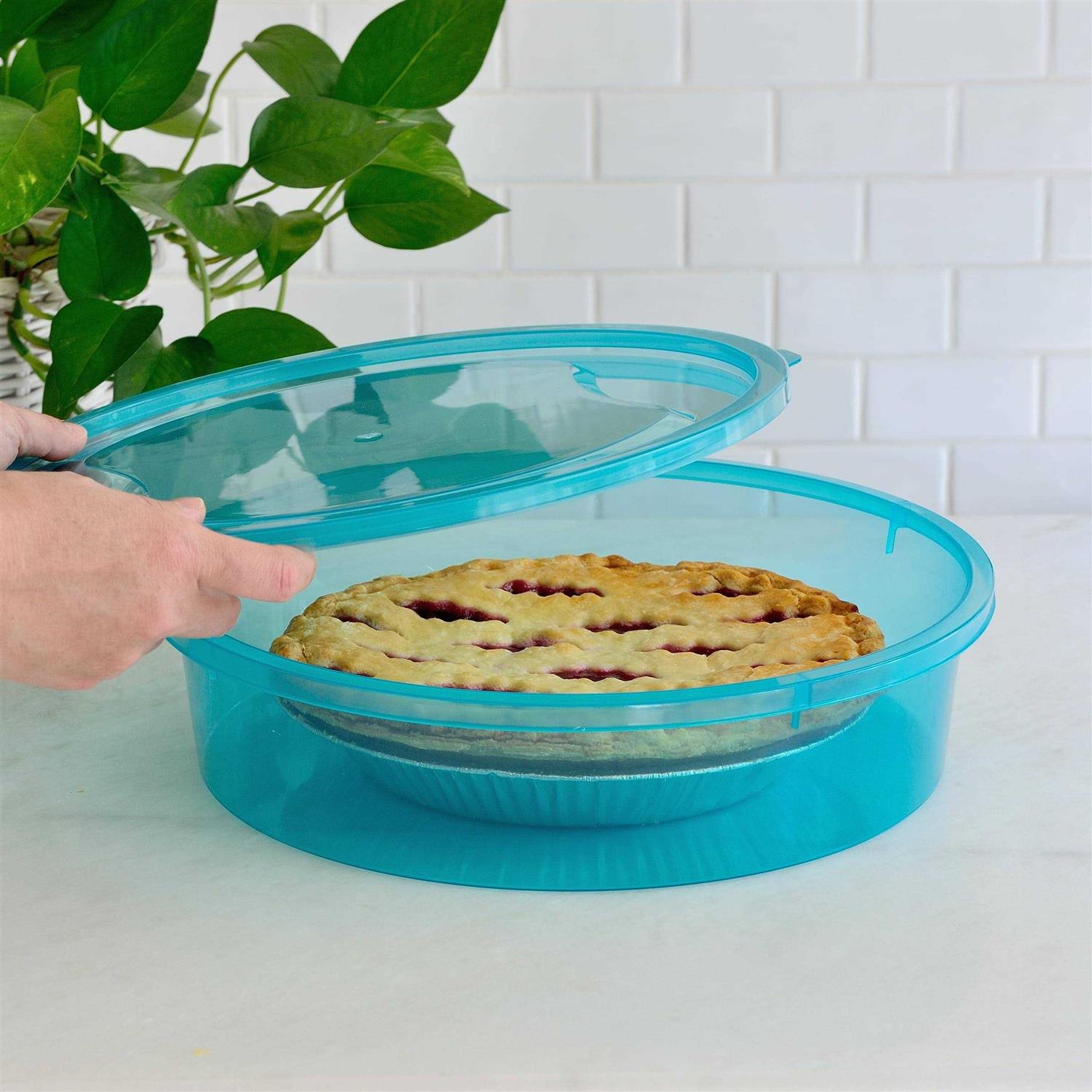 Youngever 3 Pack Pie Containers Plastic Food Storage Containers