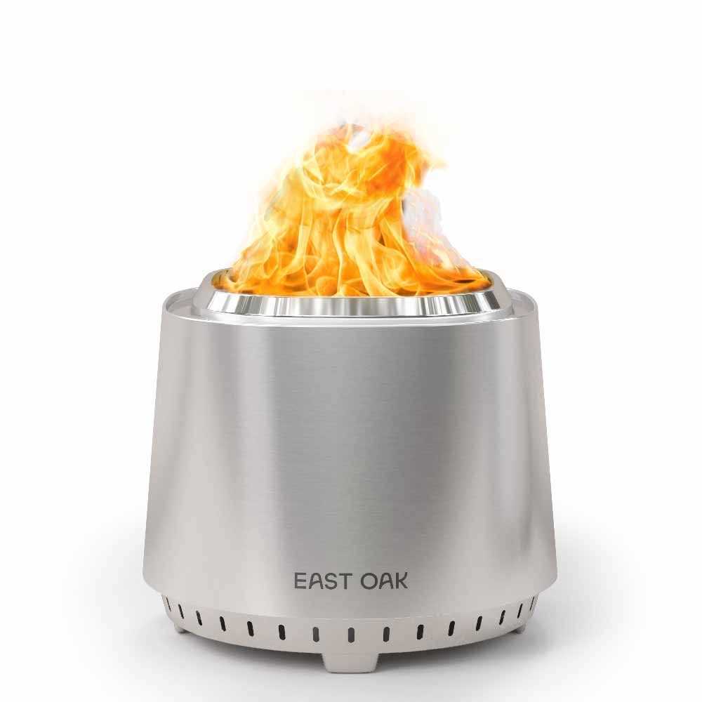 East OAK Fire Pit Smokeless Outside