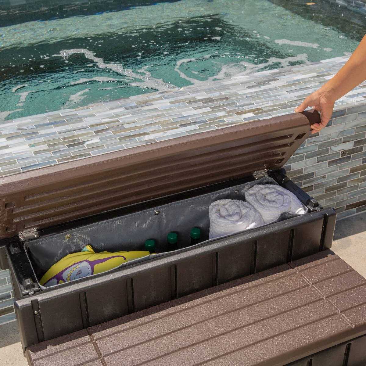 XtremepowerUS Universal Spa and Hot Tub Resin with Storage
