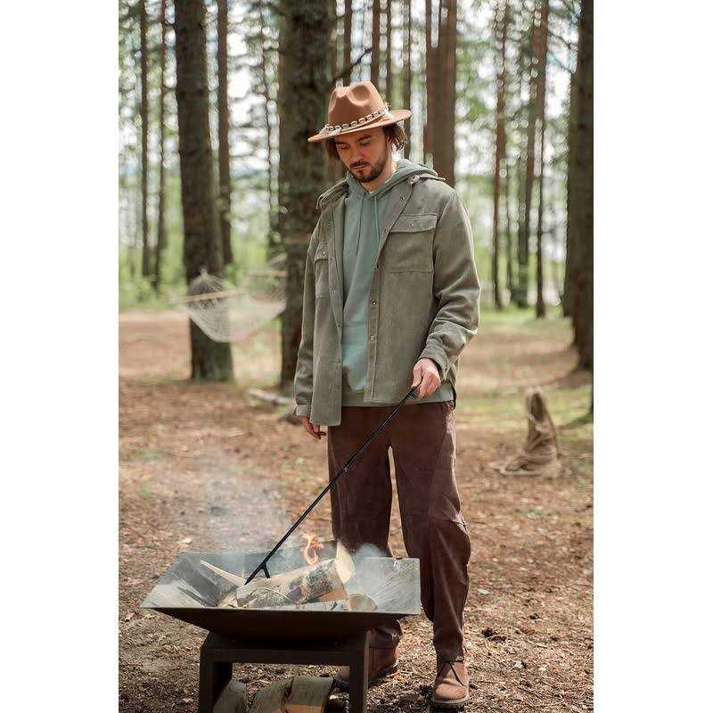 TAFEIDA Fire Poker Fireplace Poker With Upgrade Removable Design. Premium Solid Steel Fire Pit Poker is The Best Accessories For Fireplace Camping Wood