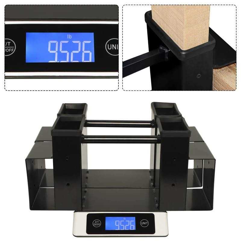 SnugNiture Outdoor Firewood Log Storage Rack Bracket Kit Adjustable Log Rack Holder