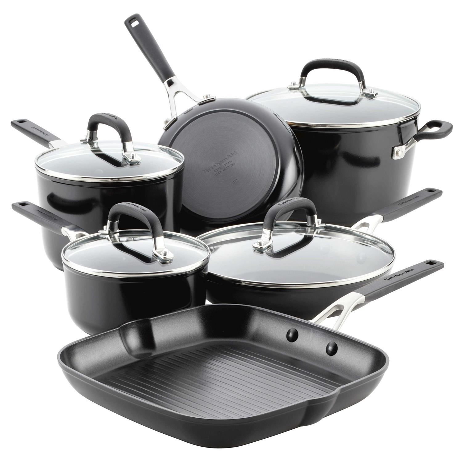 KitchenAid Cookware Set Nonstick Hard-Anodized