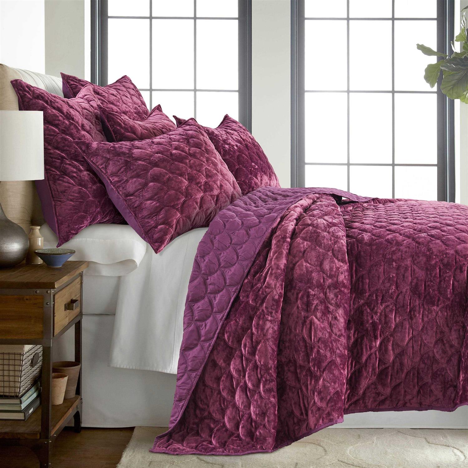 Levtex Ellora Velvet Plum Sham