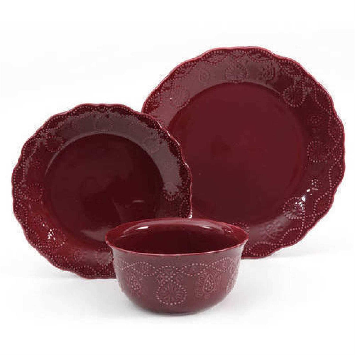 The Pioneer Woman Paige 12-Piece Dinnerware Set