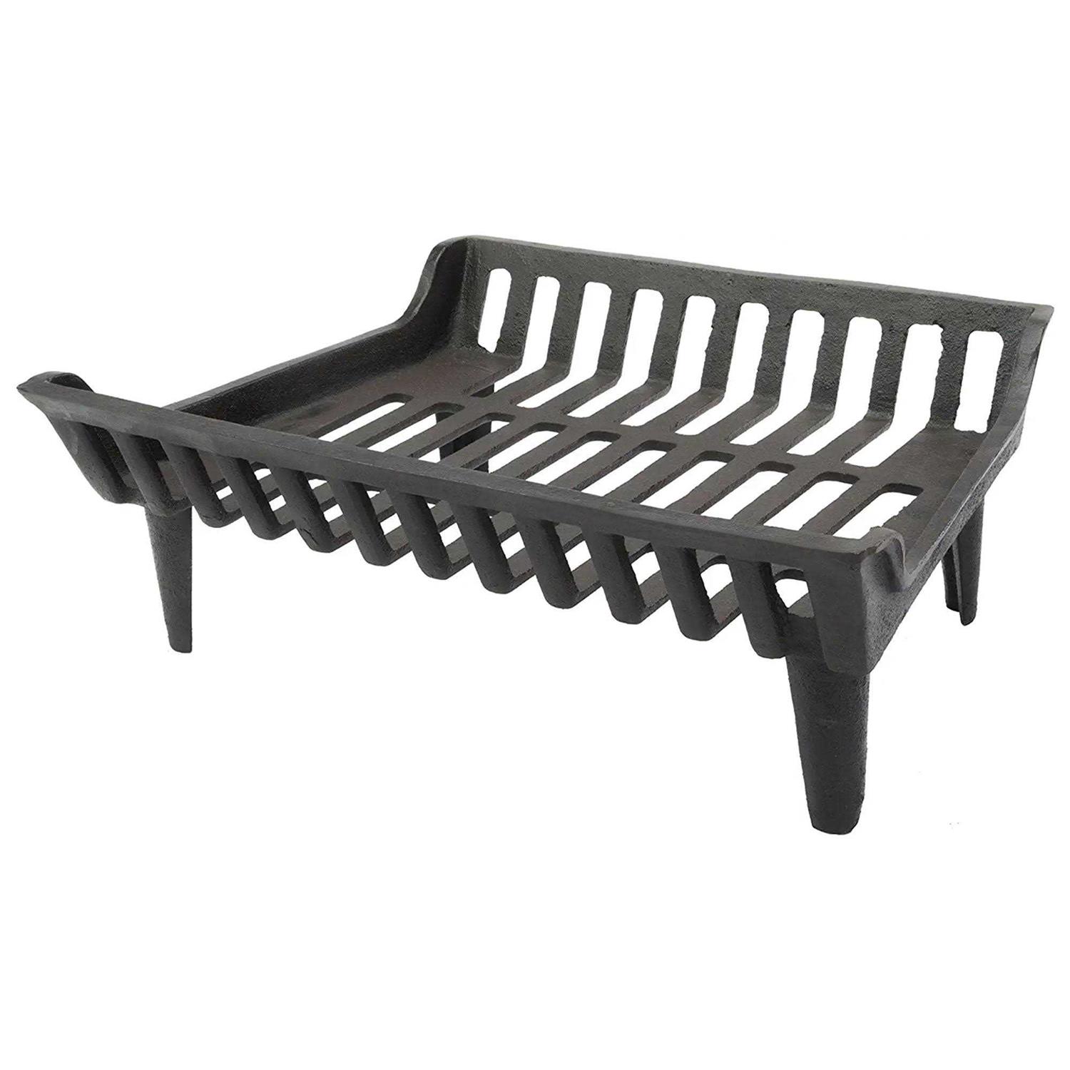 Liberty Foundry 20 in. Cast Iron Heavy-Duty Fireplace Grate with 4 in. Clearance
