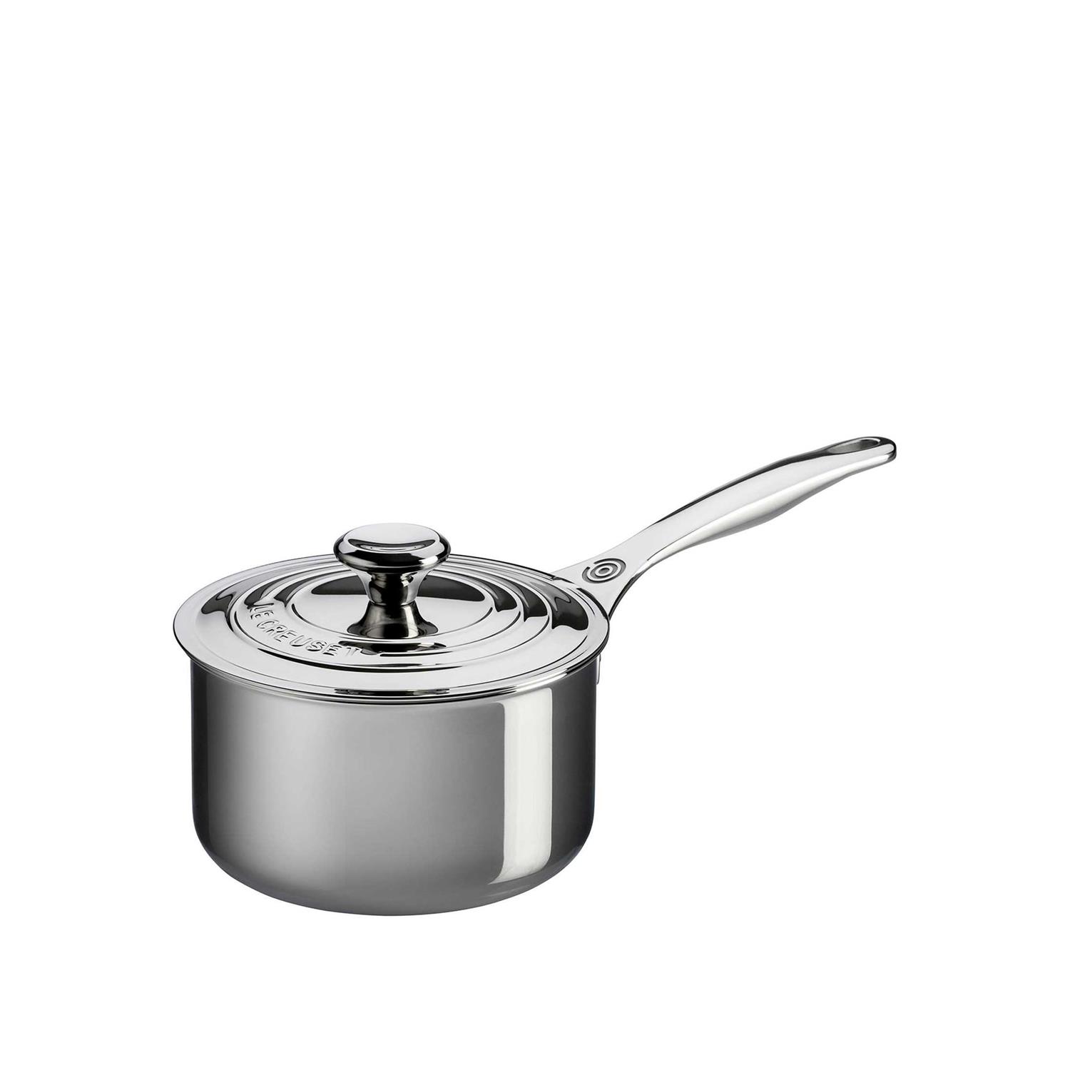 Le Creuset Stainless Steel Saucepan with Lid