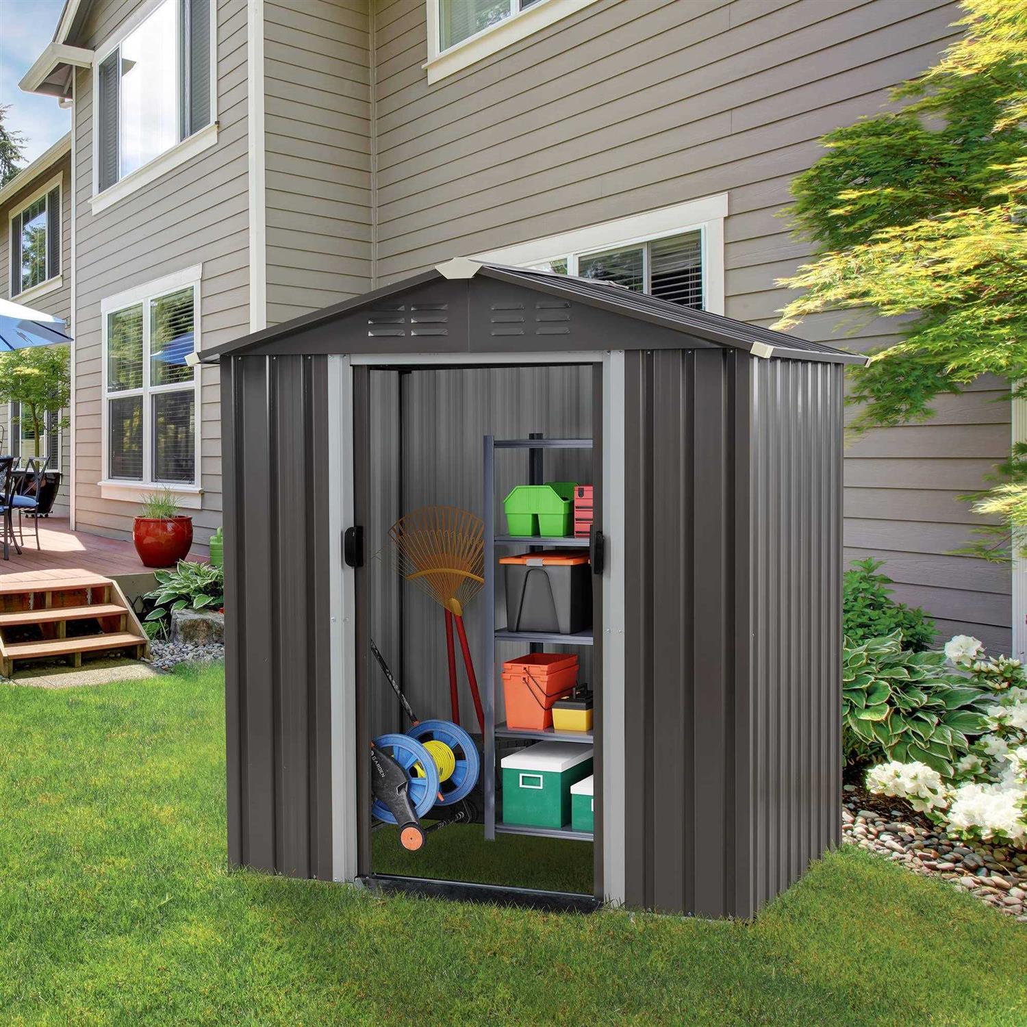 Vongrasig 5x3x6 FT Outdoor Storage Shed