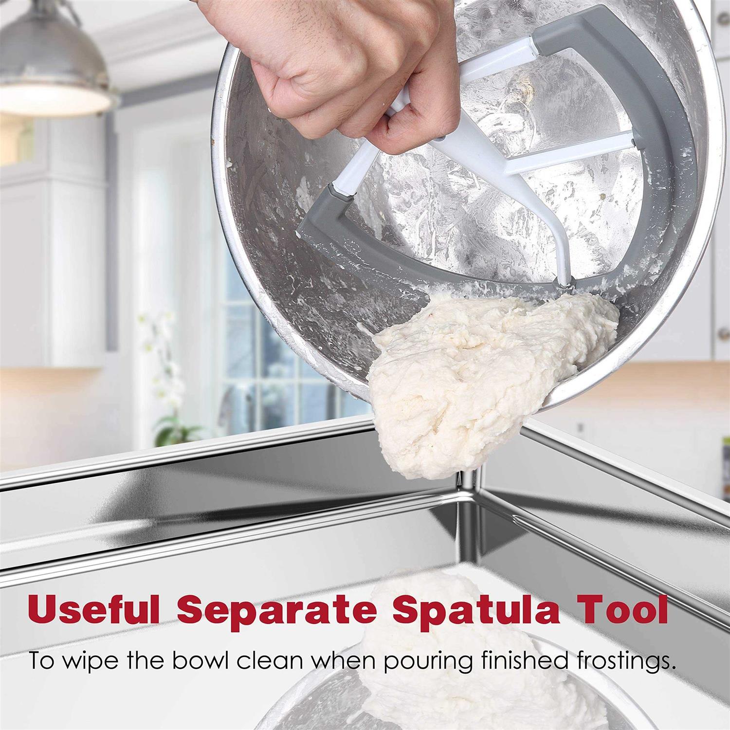 KITOART Flex Edge Beater for KitchenAid Mixer 6 Quart Bowl-Lift Stand Mixer