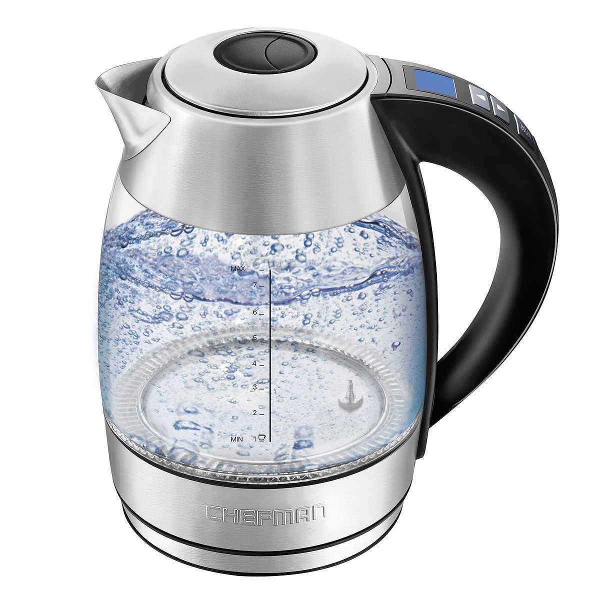 Chefman 1.8L Digital Electric Glass Kettle