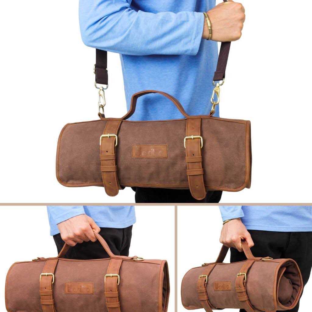 Barillio Bartender Bag Travel Bartender Kit Bag with Bar Tools Professional 17-Piece