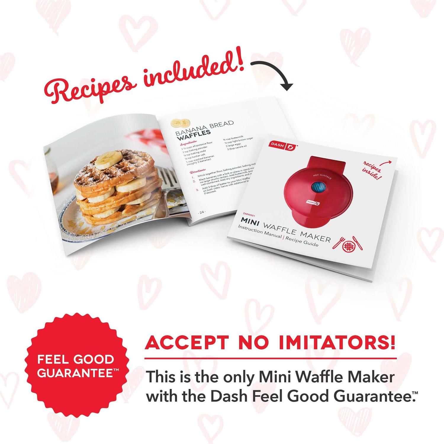 Dash Heart Mini Waffle Maker