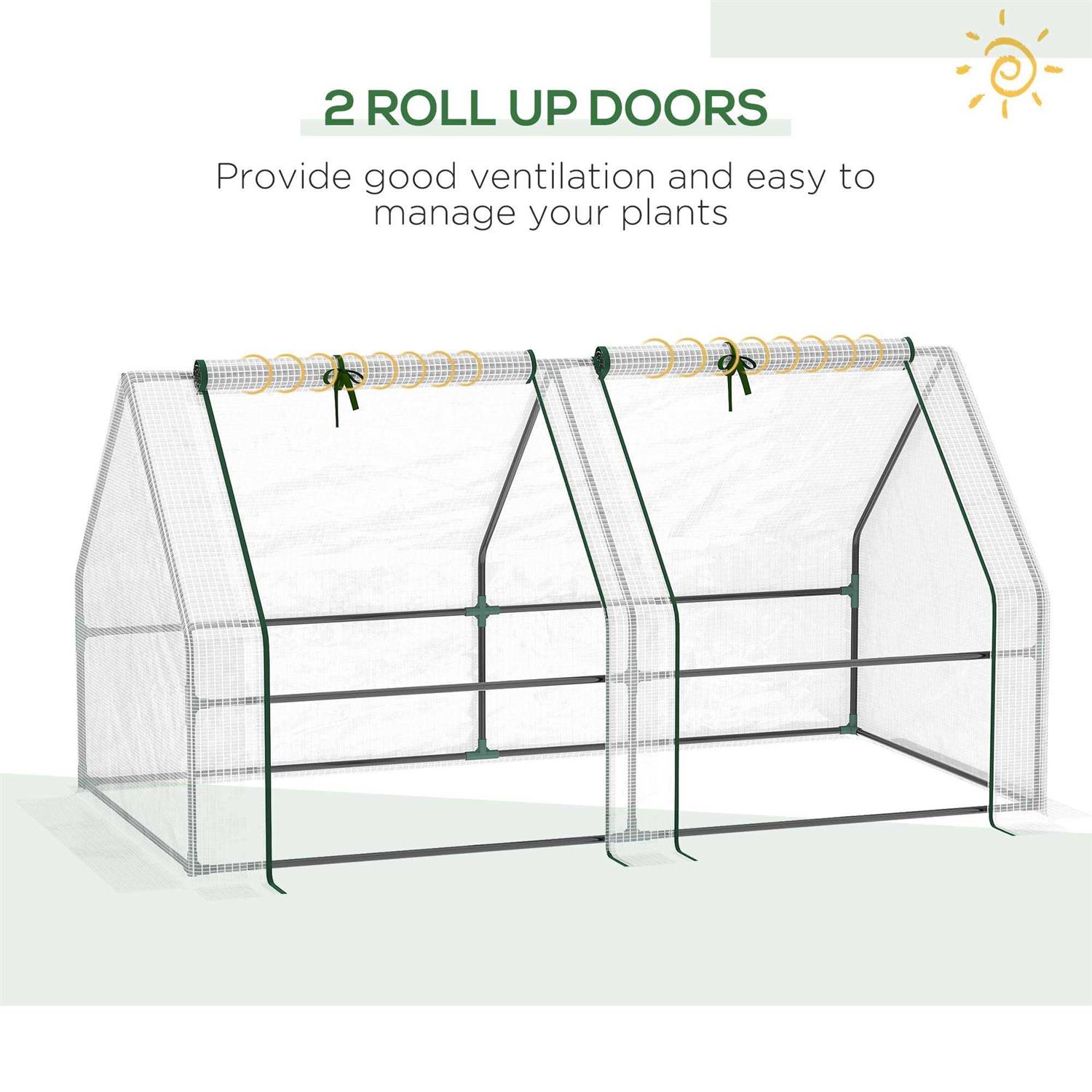 Green House 70.8 W X 35.5 D Mini Greenhouse Outsunny