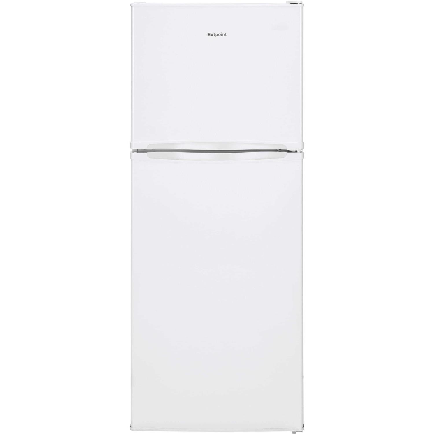 Hotpoint 9.7-cu ft Top-Freezer Refrigerator HPS10LGVRWW