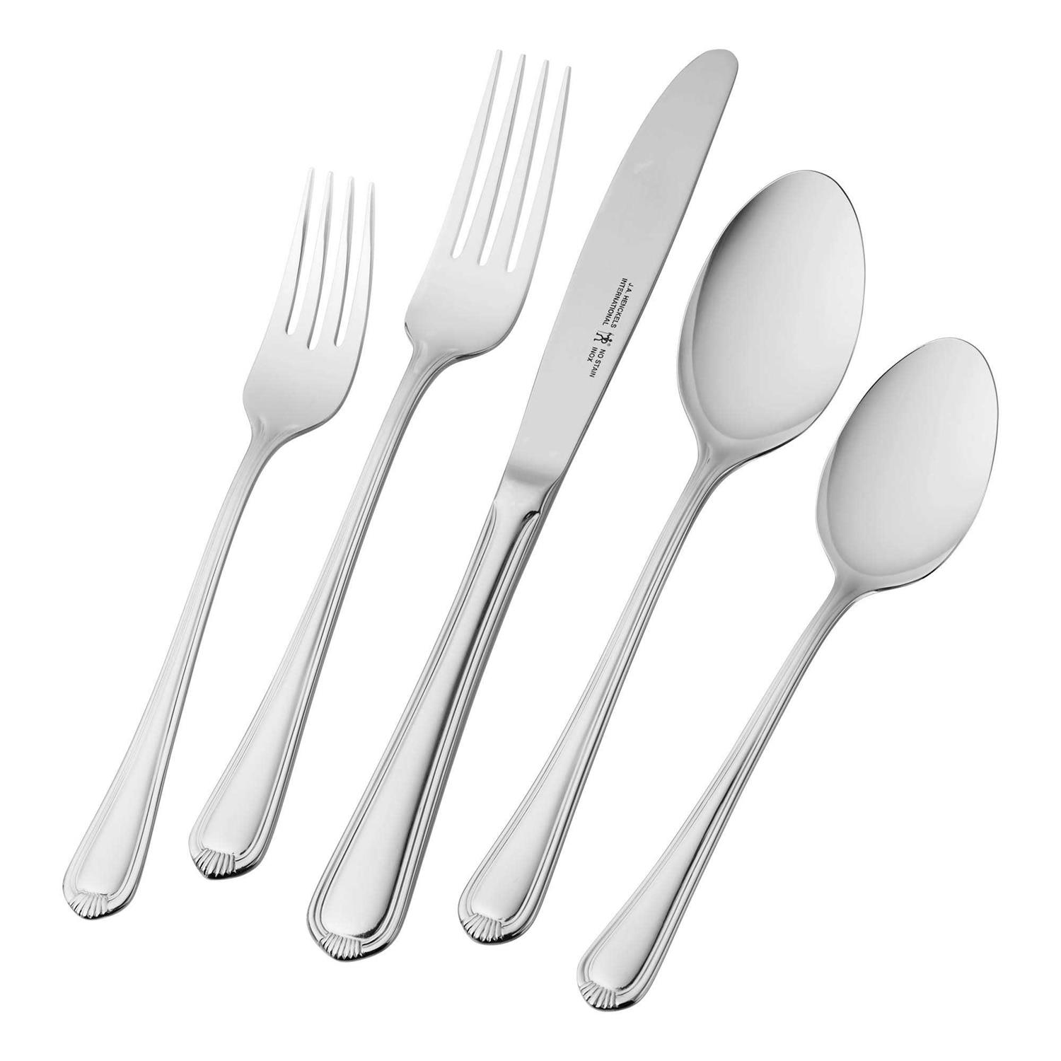 J.A. Henckels Alcea 18/10 Stainless Steel Flatware Set