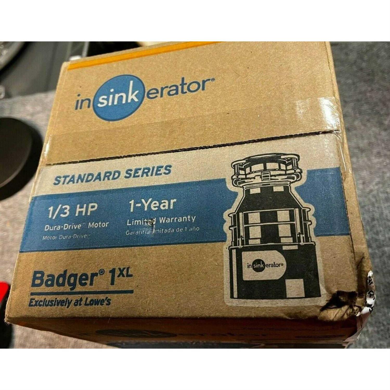 InSinkErator Garbage Disposal 1/3 HP in Black