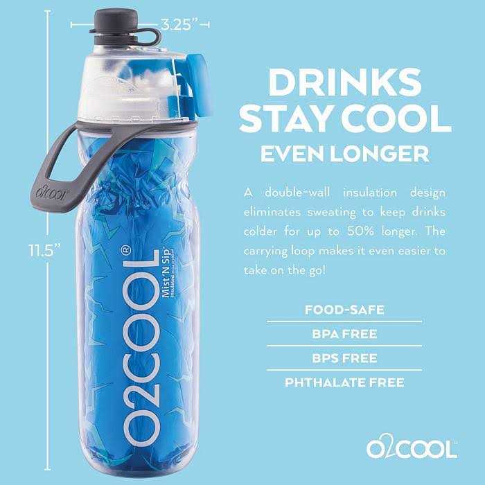 O2cool Mist N Sip Water Bottle