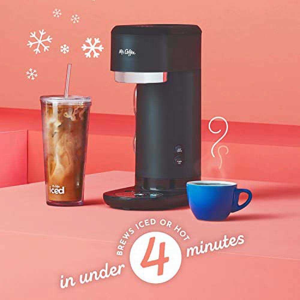 Mr. Coffee Single-Serve Iced and Hot Coffee Maker with Reusable Tumbler and