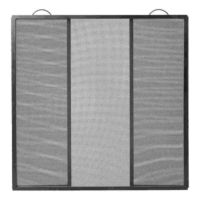 Plow & Hearth Classic Tri-Fold Flat-Guard Fireplace Fire Screen