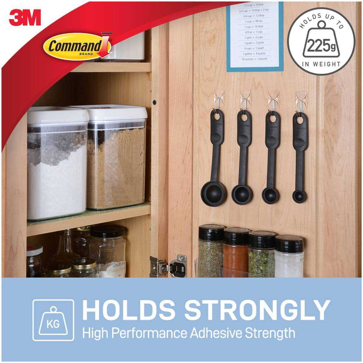 Command Clear Small Wire Hooks 17067CLR-6ES